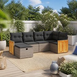 Practical 6-Piece Garden Sofa Set for Various Outdoor Spaces