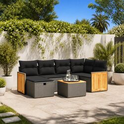 Versatile 7 Piece Garden Sofa Set for Your Patio