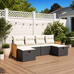 Versatile 6 Piece Garden Sofa Set for Any Outdoor Area