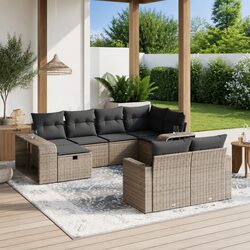 Versatile 10 Piece Outdoor Furniture Sofa Set