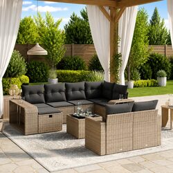 Practical 11-Piece Garden Sofa Set for Your Outdoor Area