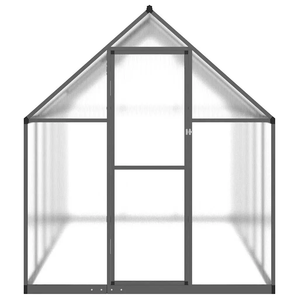 Walk-In Greenhouse Anthracite Aluminium Frame Polycarbonate 334x169x195cm