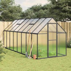 Aluminium Frame Greenhouse with Built-in Gutter System