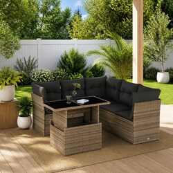 Ideal 6 Piece Sofa Set for Your Outdoor Relaxation