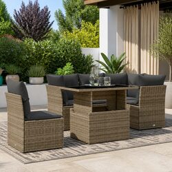 6 Piece Garden Sofa Set for Outdoor Gatherings