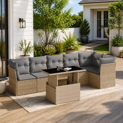 Practical 7 Piece Sofa Set for Any Outdoor Occasion