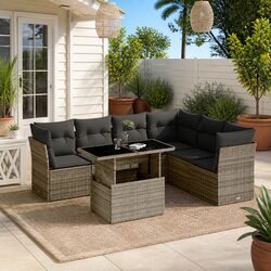 Practical 7 Piece Garden Sofa Set for Any Patio