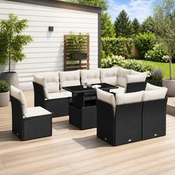 Perfect for Outdoor Gatherings: 9-Piece Sofa Set