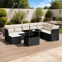 Versatile Garden Sofa Set - 9 Pieces for Outdoor Use