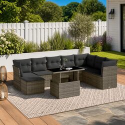 Versatile 9 Piece Outdoor Sofa Set for Your Patio