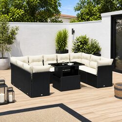 Versatile 10 Piece Garden Sofa Set for Relaxing Outdoors
