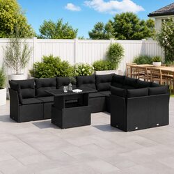 Functional 10 Piece Garden Sofa Set for Outdoor Use