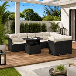 Practical 10-Piece Garden Sofa Set for Outdoor Living