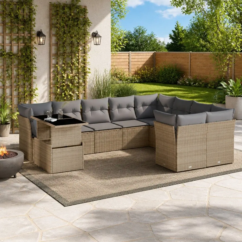Outdoor 10 Piece Sofa Set for Patio & Terrace