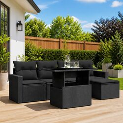 Practical 6-Piece Garden Sofa Set for Outdoor Spaces
