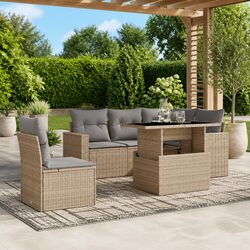 Versatile 6-Piece Garden Sofa Set for Patios and Backyards