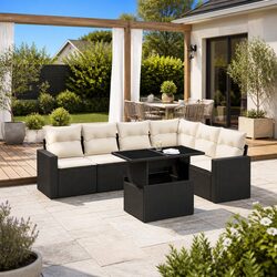 Practical 7 Piece Rattan Garden Sofa Set for Any Space