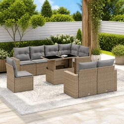 Versatile 9-Piece Garden Sofa Set for Any Outdoor Area