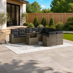 Versatile 10 Piece Garden Sofa Set for Your Outdoor Use
