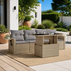 5-Piece Outdoor Garden Sofa Set for Family Gatherings