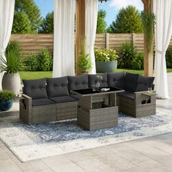 Practical 7-Piece Garden Sofa Set for Outdoor Living