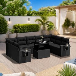 Practical 10 Piece Garden Sofa Set for Everyday Use