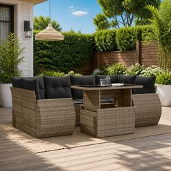 Practical 7 Piece Garden Sofa Set for Any Outdoor Space
