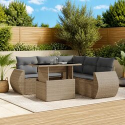 Versatile 6 Piece Garden Sofa Set for Any Outdoor Setting