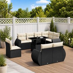 Versatile 9 Piece Outdoor Rattan Sofa Set for Any Space