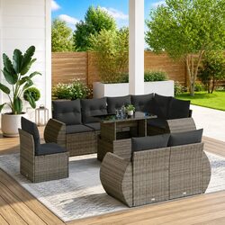 9-Piece Garden Sofa Set for Outdoor Use