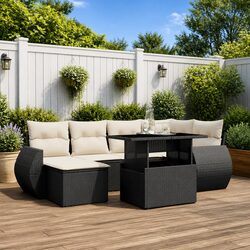 Practical 7-Piece Garden Sofa Set for Outdoor Use