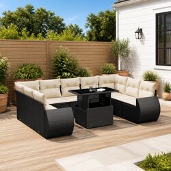 Practical 10 Piece Garden Sofa Set for Any Outdoor Space