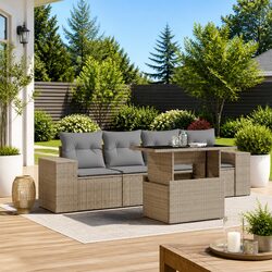 Practical 5 Piece Garden Sofa Set for Your Outdoor Areas
