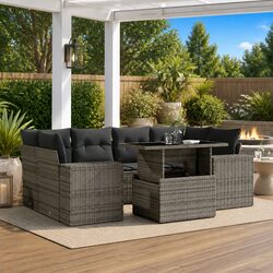 Perfect for Entertaining: 7 Piece Garden Sofa Set