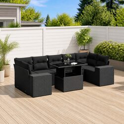 8 Piece Garden Sofa Set for Outdoor Use