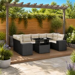 Practical 8 Piece Garden Sofa Set for All Outdoor Occasions