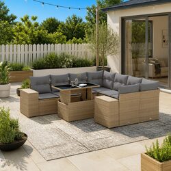Flexible 9-Piece Outdoor Sofa Set for Any Space