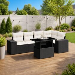 Versatile 6-Piece Garden Sofa for Various Settings