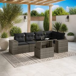 Ideal 6 Piece Garden Sofa Set for Cozy Outdoor Spaces
