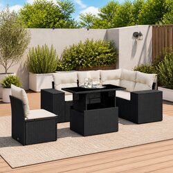 Perfect Patio Companion: 6-Piece Modular Garden Sofa Set