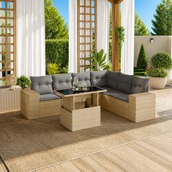 Practical 7-Piece Garden Sofa Set for Your Outdoor Space