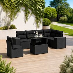 7 Piece Outdoor Sofa Set for Patio Relaxation