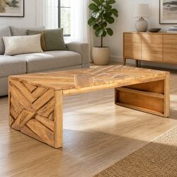 Practical Teak Wood Coffee Table for Everyday Use