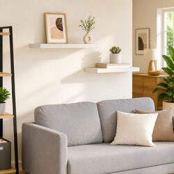 Floating Wall Shelves for Displaying Items 2 pcs 60x23.5cm