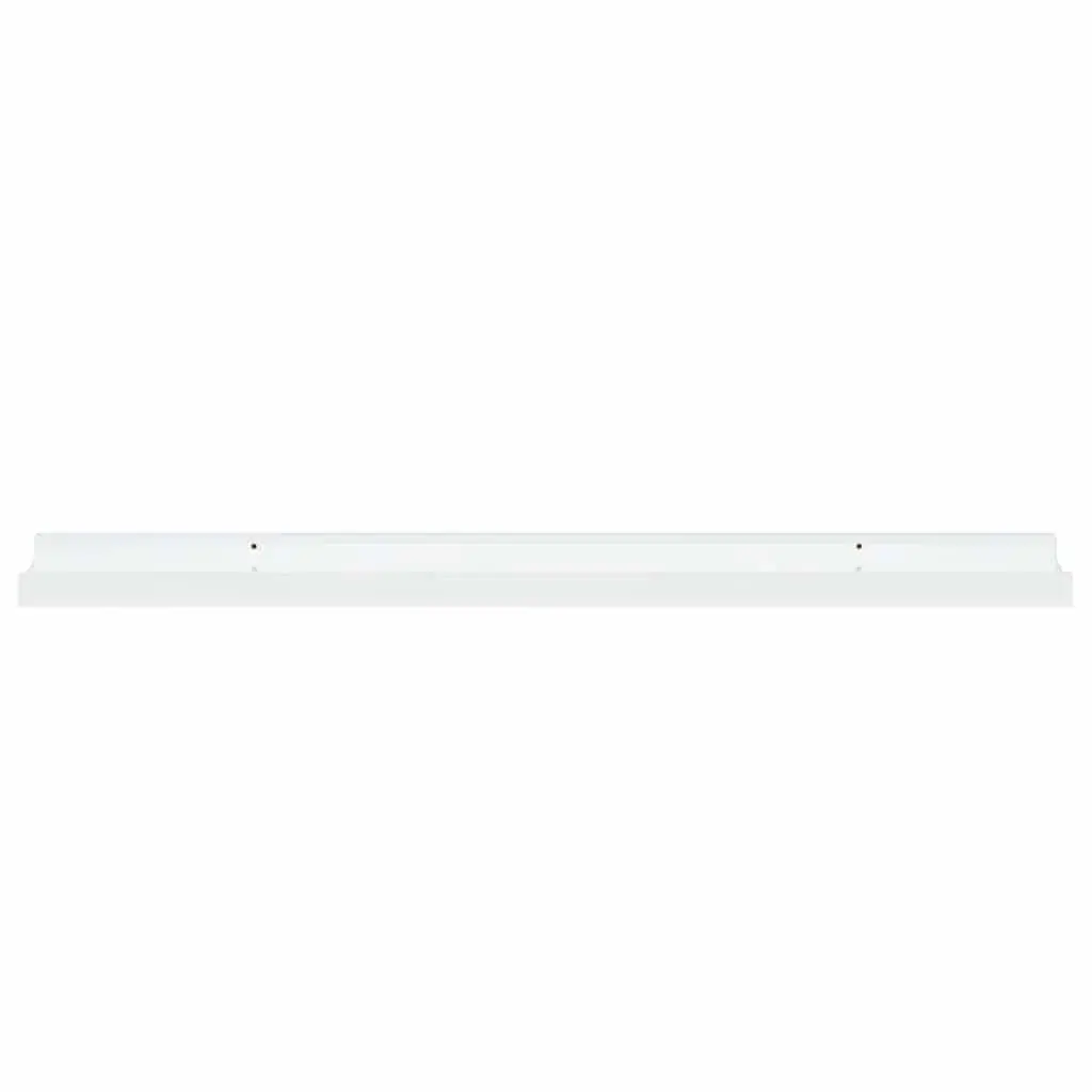 Wall Shelves MDF 80 x 9 x 3 cm High Gloss White Floating Storage Display Unit 2 Piece
