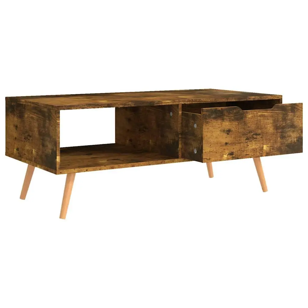 Coffee Table Engineered Wood Brown Compact Living Room Accent Furniture 100x49.5x43cm