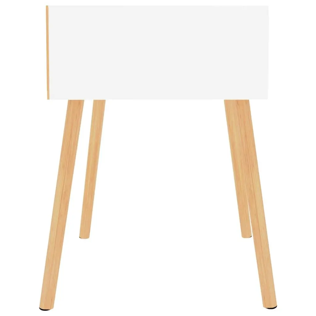 Bedside Cabinet Engineered Wood 40x40x56cm White Nightstand Bedroom Storage