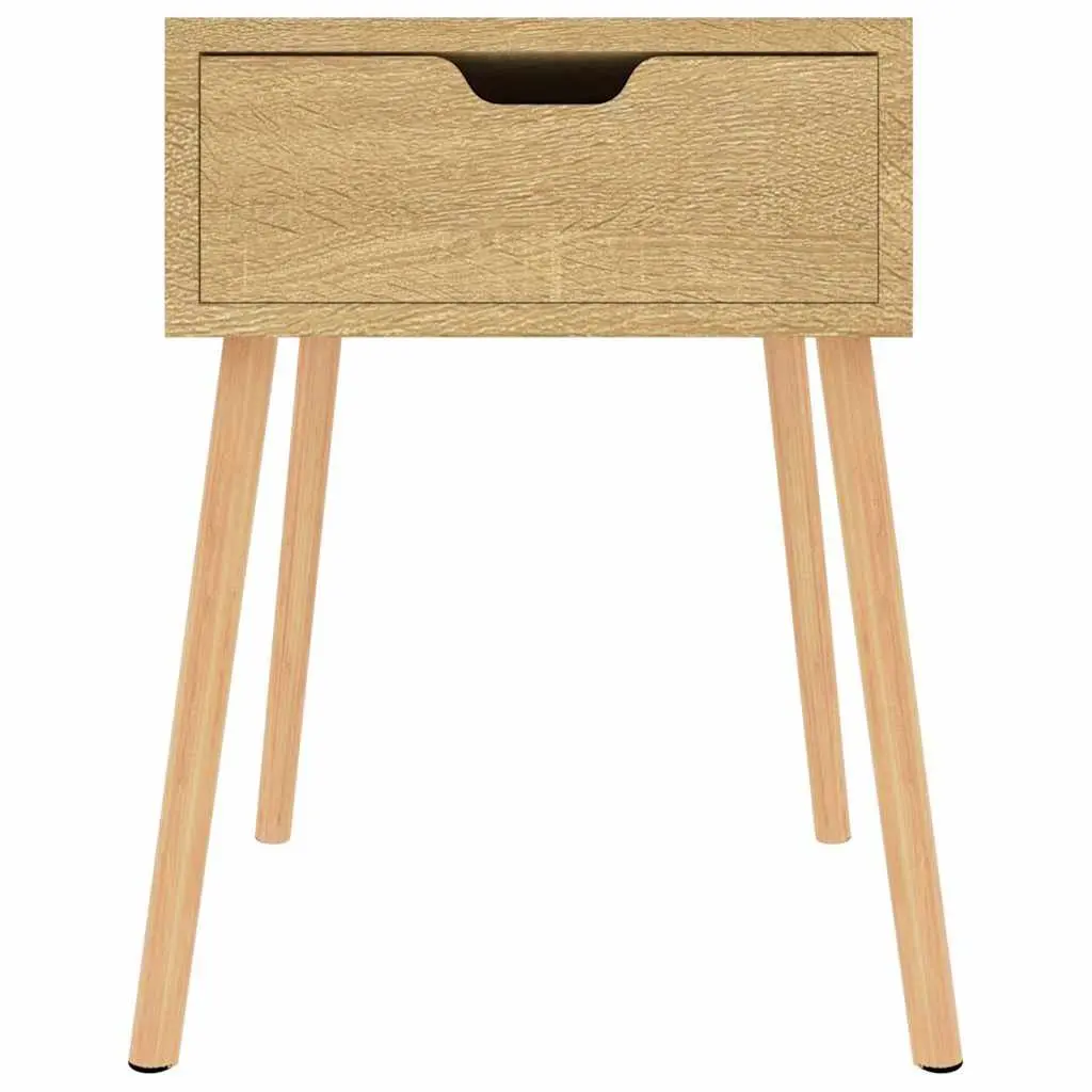 Bedside Cabinet Engineered Wood 40W x 40D x 56H cm Brown