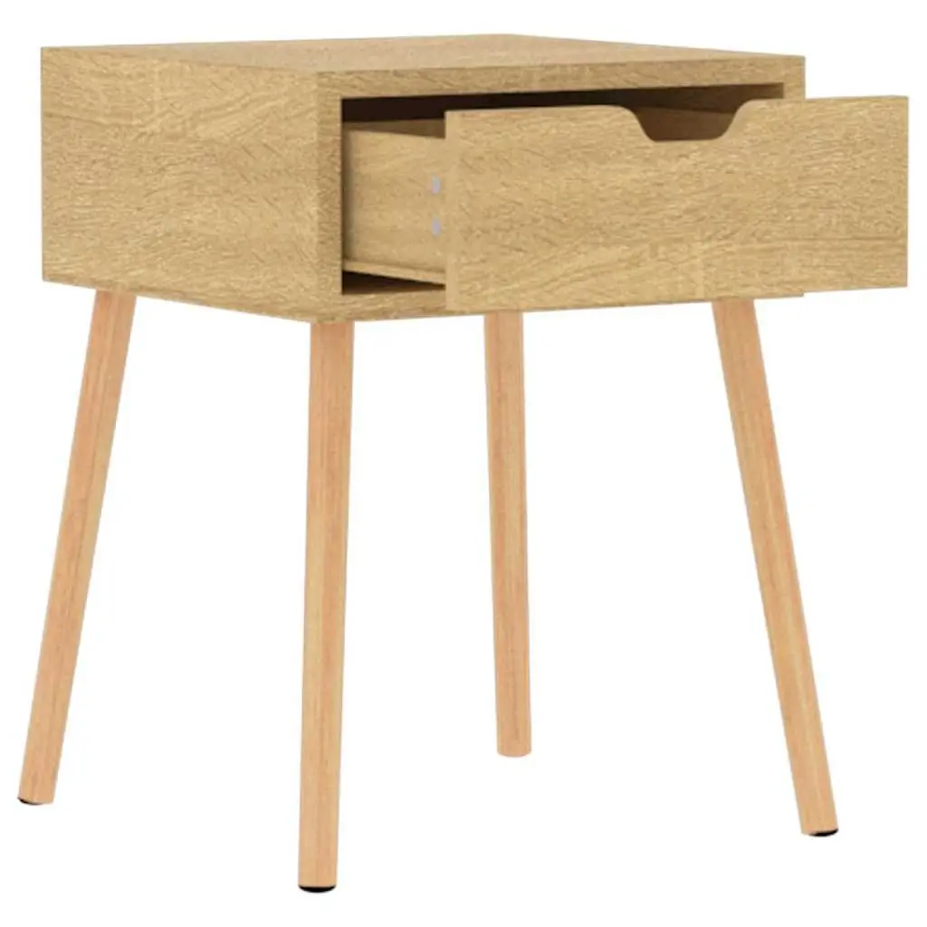 Bedside Cabinet Engineered Wood 40W x 40D x 56H cm Brown