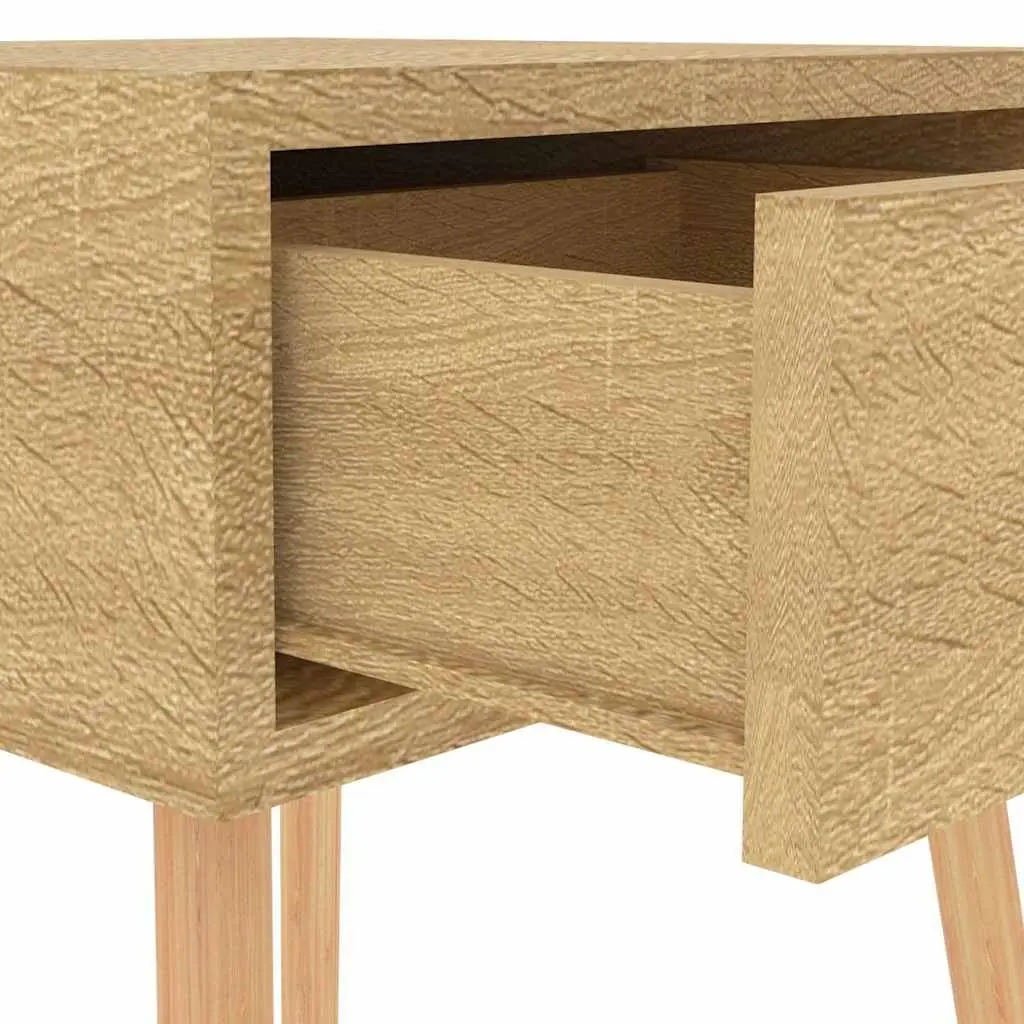 Bedside Cabinet Engineered Wood 40W x 40D x 56H cm Brown